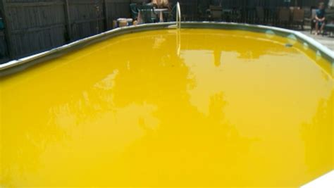 hardness test turns yellow|pool water turning yellow.